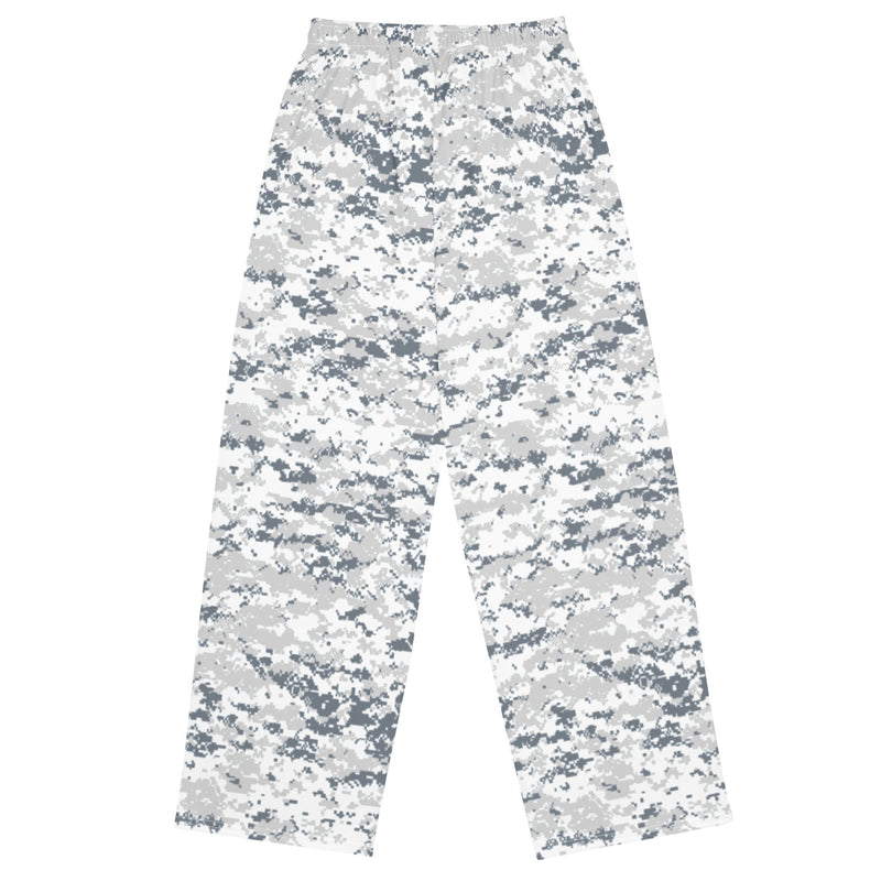 Digital Snow CAMO Unisex Wide-Leg Leisure Pants - Pant