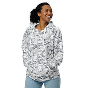 Digital Snow CAMO Unisex Zip Hoodie