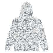 Digital Snow CAMO Unisex Zip Hoodie