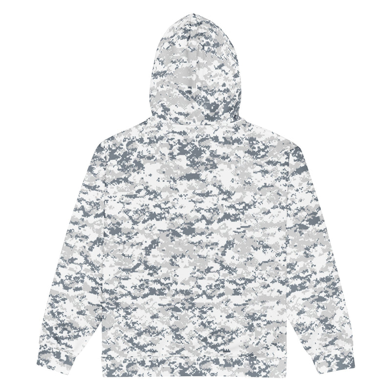 Digital Snow CAMO Unisex Zip Hoodie