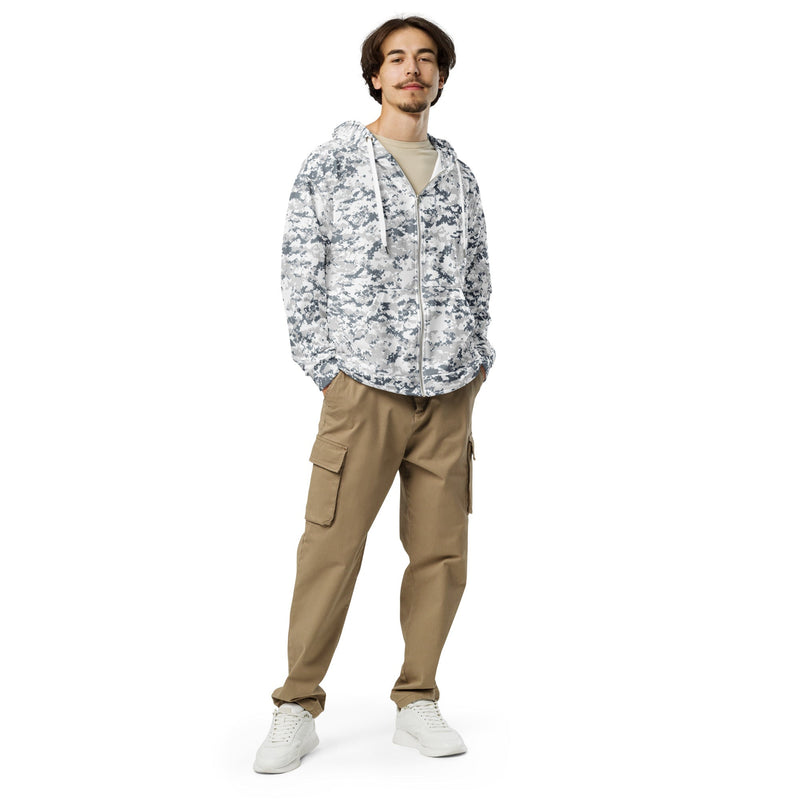 Digital Snow CAMO Unisex Zip Hoodie