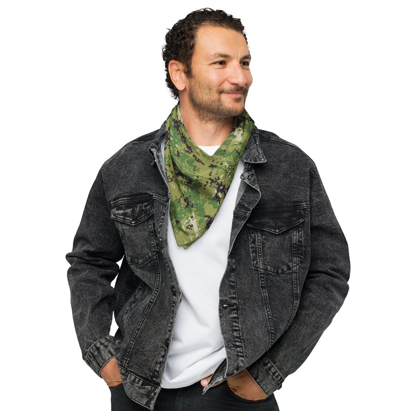 Digital Vertical Tropical Canopy CAMO Bandana - Head