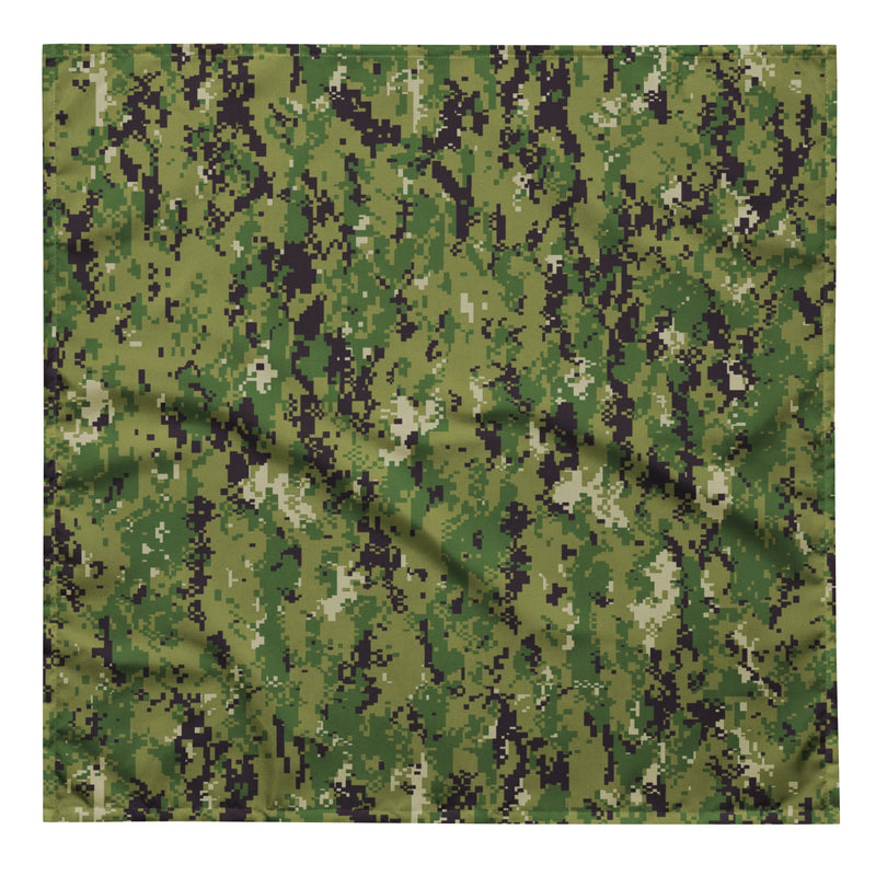 Digital Vertical Tropical Canopy CAMO Bandana - L - Head