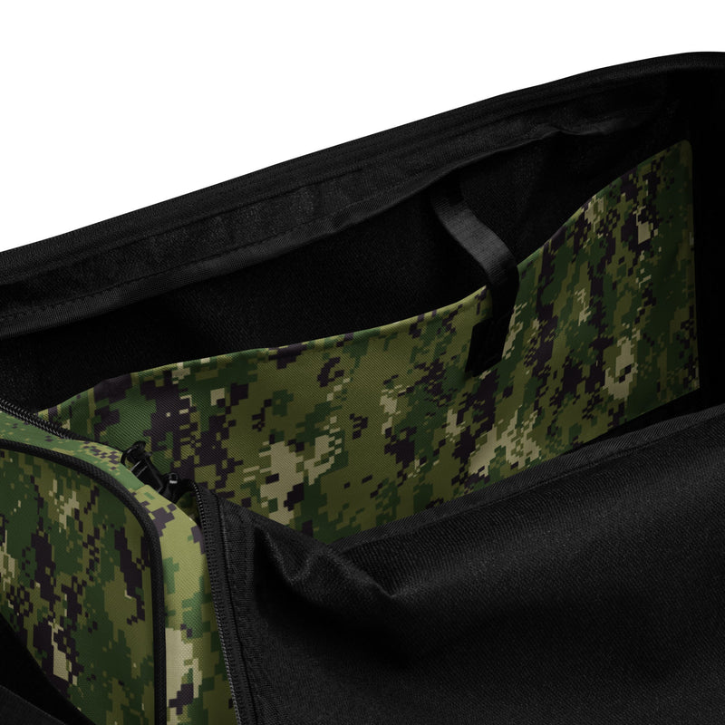 Digital Vertical Tropical Canopy CAMO Duffle Bag