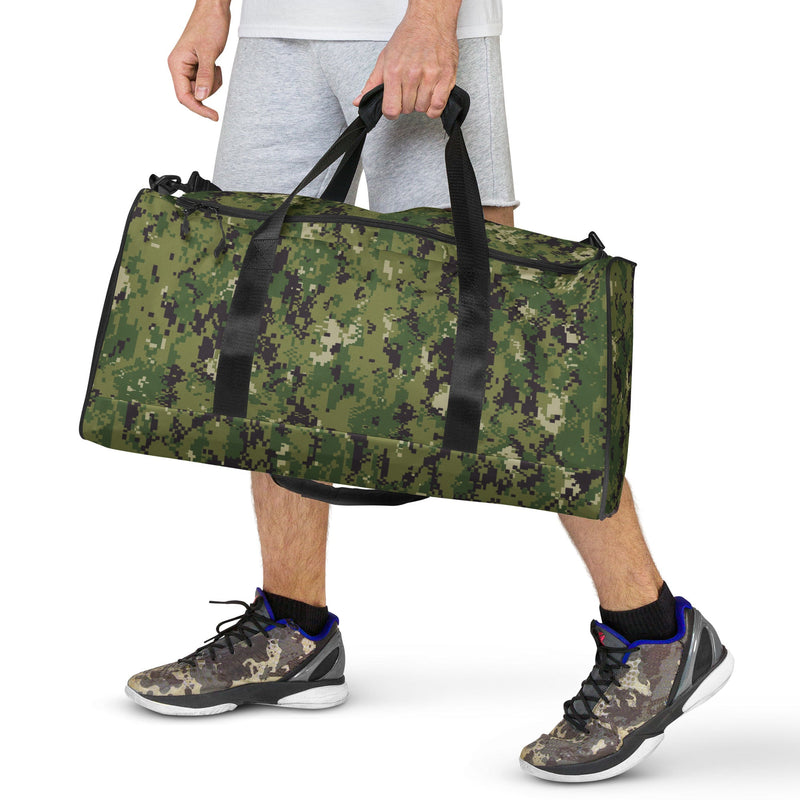 Digital Vertical Tropical Canopy CAMO Duffle Bag