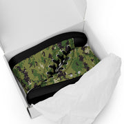 Digital Vertical Tropical Canopy CAMO Mens High-Top Canvas Shoes