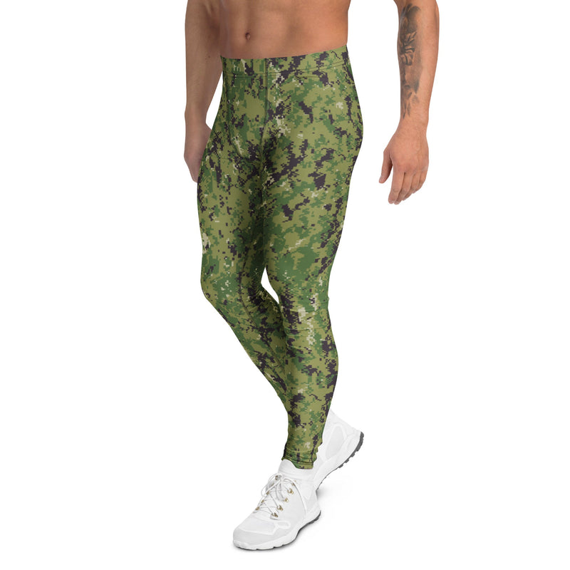 Digital Vertical Tropical Canopy CAMO Mens Leggings - Men