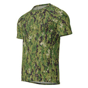 Digital Vertical Tropical Canopy CAMO Mens Short-Sleeve Rash Guard - SS