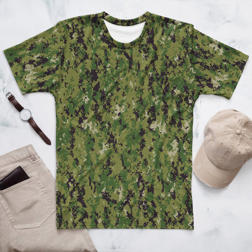 Digital Vertical Tropical Canopy CAMO Mens T-Shirt - XS - Shirt - Tee