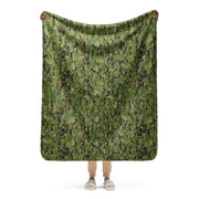 Digital Vertical Tropical Canopy CAMO Sherpa Blanket - 50″×60″