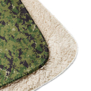 Digital Vertical Tropical Canopy CAMO Sherpa Blanket