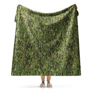 Digital Vertical Tropical Canopy CAMO Sherpa Blanket - 60″×80″