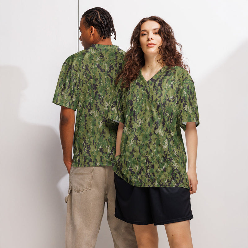 Digital Vertical Tropical Canopy CAMO Unisex American Football Jersey - 2XS