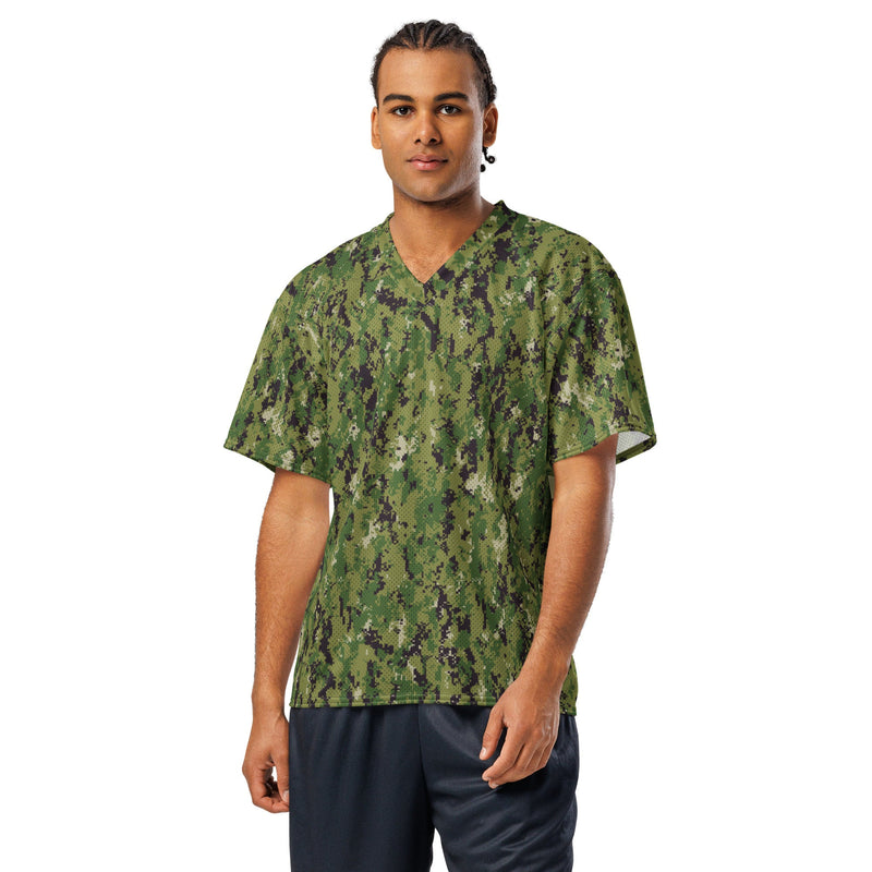Digital Vertical Tropical Canopy CAMO Unisex American Football Jersey
