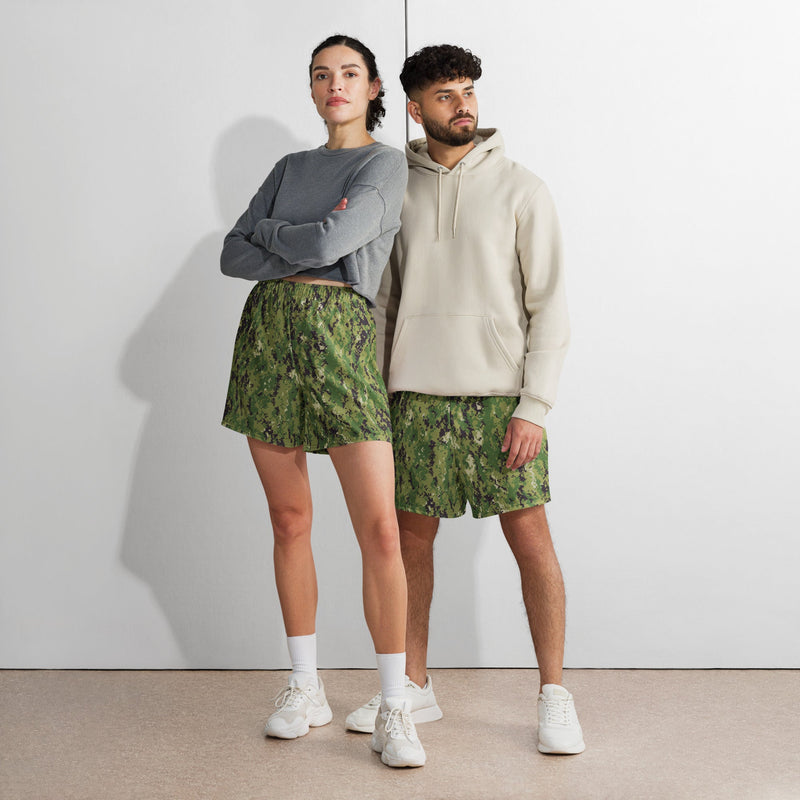 Digital Vertical Tropical Canopy CAMO Unisex Athletic Long Shorts
