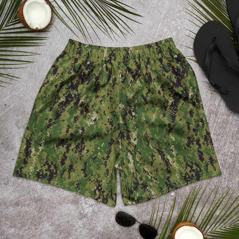 Digital Vertical Tropical Canopy CAMO Unisex Athletic Long Shorts