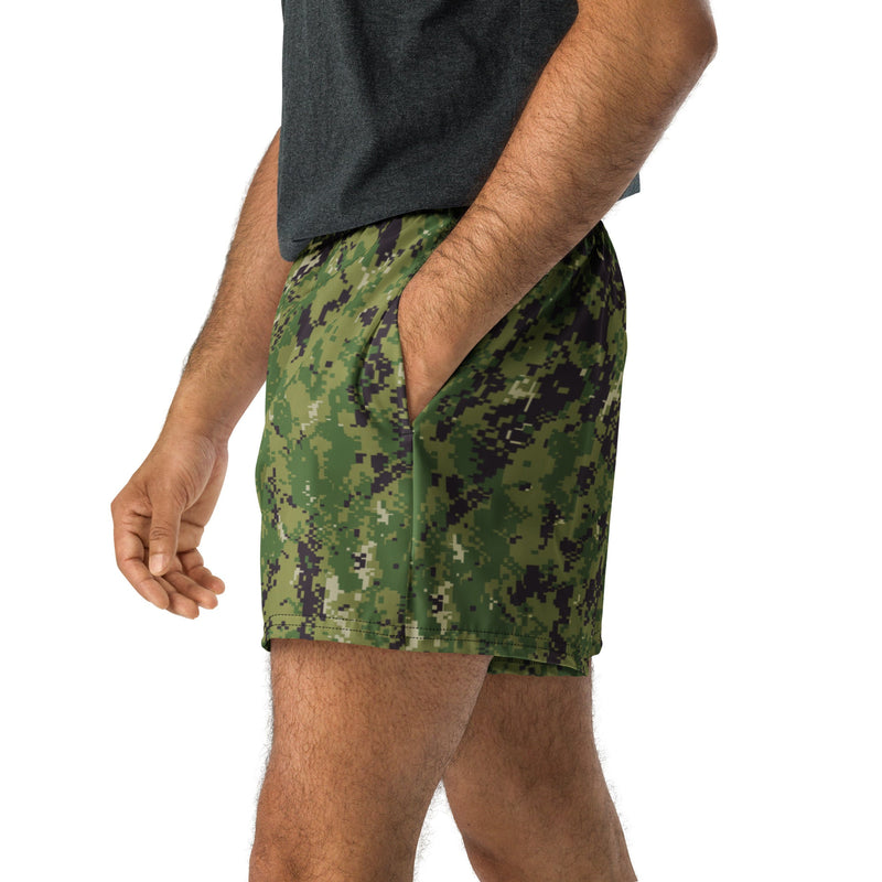 Digital Vertical Tropical Canopy CAMO Unisex Athletic Shorts - XS