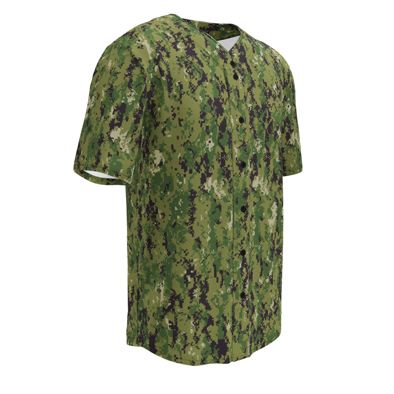 Digital Vertical Tropical Canopy CAMO Unisex Baseball Jersey