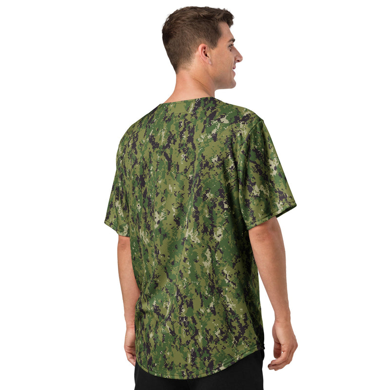 Digital Vertical Tropical Canopy CAMO Unisex Baseball Jersey