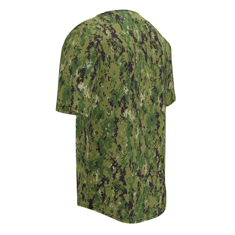 Digital Vertical Tropical Canopy CAMO Unisex Baseball Jersey