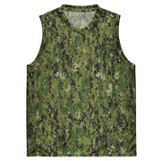 Digital Vertical Tropical Canopy CAMO Unisex Basketball Jersey