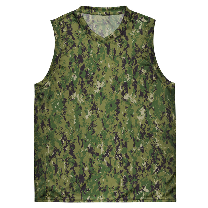 Digital Vertical Tropical Canopy CAMO Unisex Basketball Jersey
