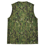 Digital Vertical Tropical Canopy CAMO Unisex Basketball Jersey