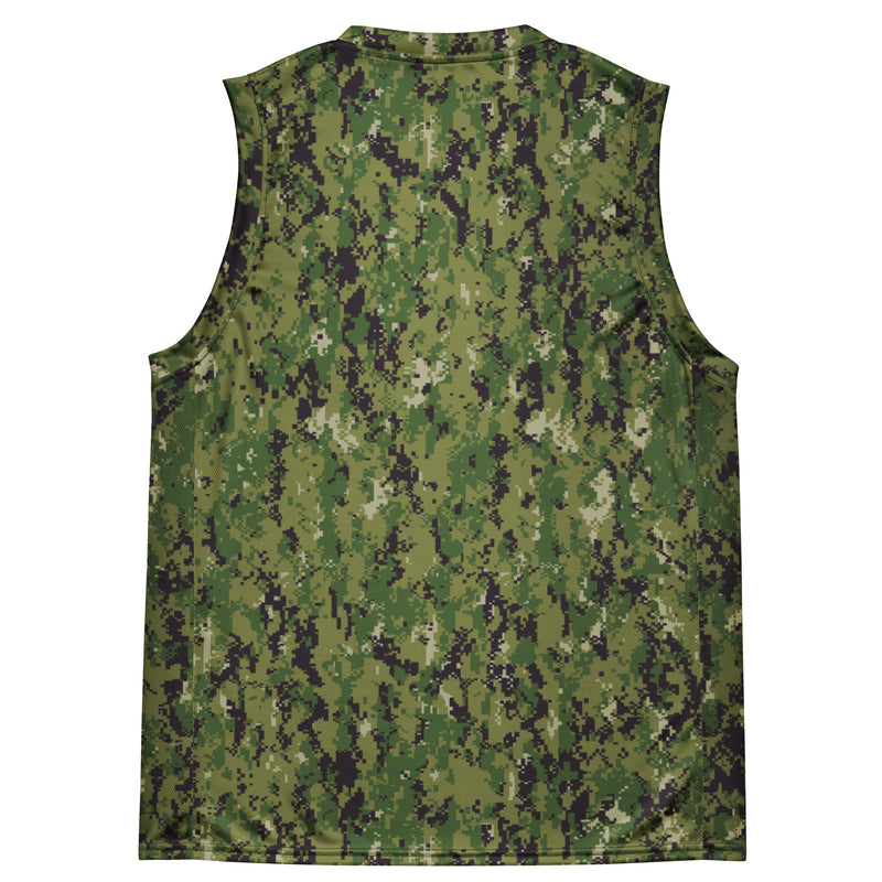 Digital Vertical Tropical Canopy CAMO Unisex Basketball Jersey