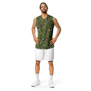 Digital Vertical Tropical Canopy CAMO Unisex Basketball Jersey