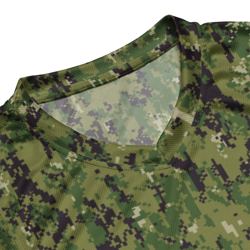 Digital Vertical Tropical Canopy CAMO Unisex Basketball Jersey