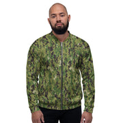 Digital Vertical Tropical Canopy CAMO Unisex Bomber Jacket