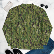 Digital Vertical Tropical Canopy CAMO Unisex Bomber Jacket