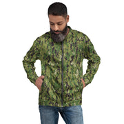 Digital Vertical Tropical Canopy CAMO Unisex Bomber Jacket