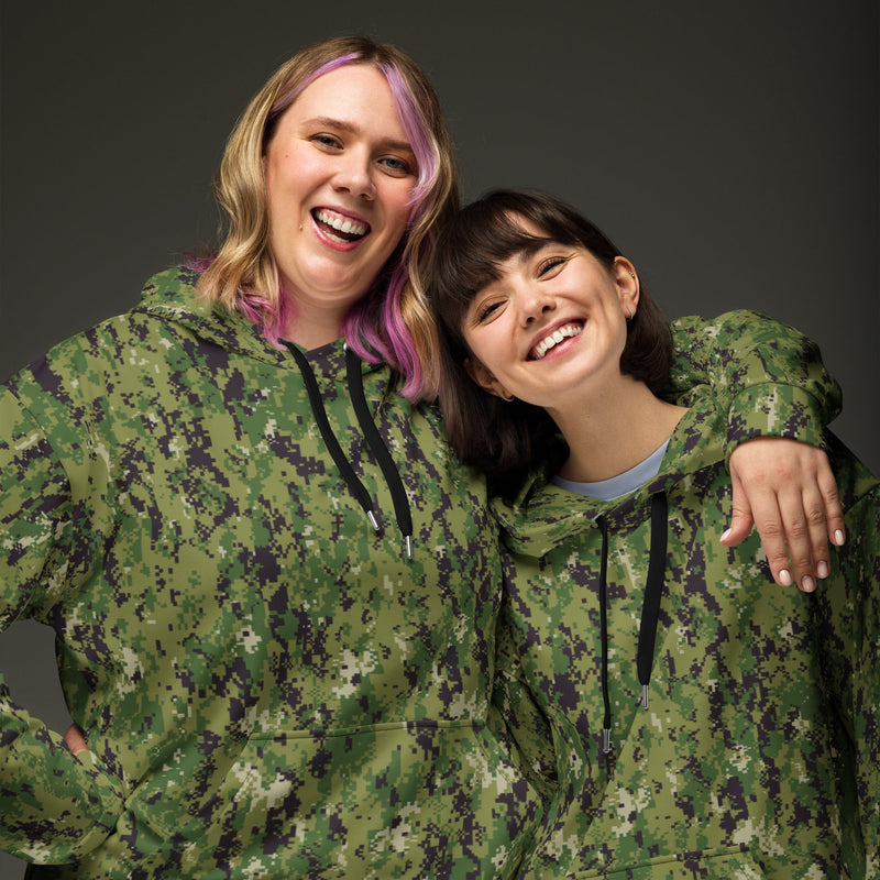 Digital Vertical Tropical Canopy CAMO Unisex Hoodie