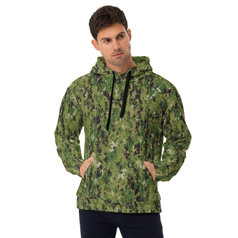 Digital Vertical Tropical Canopy CAMO Unisex Hoodie - 2XS