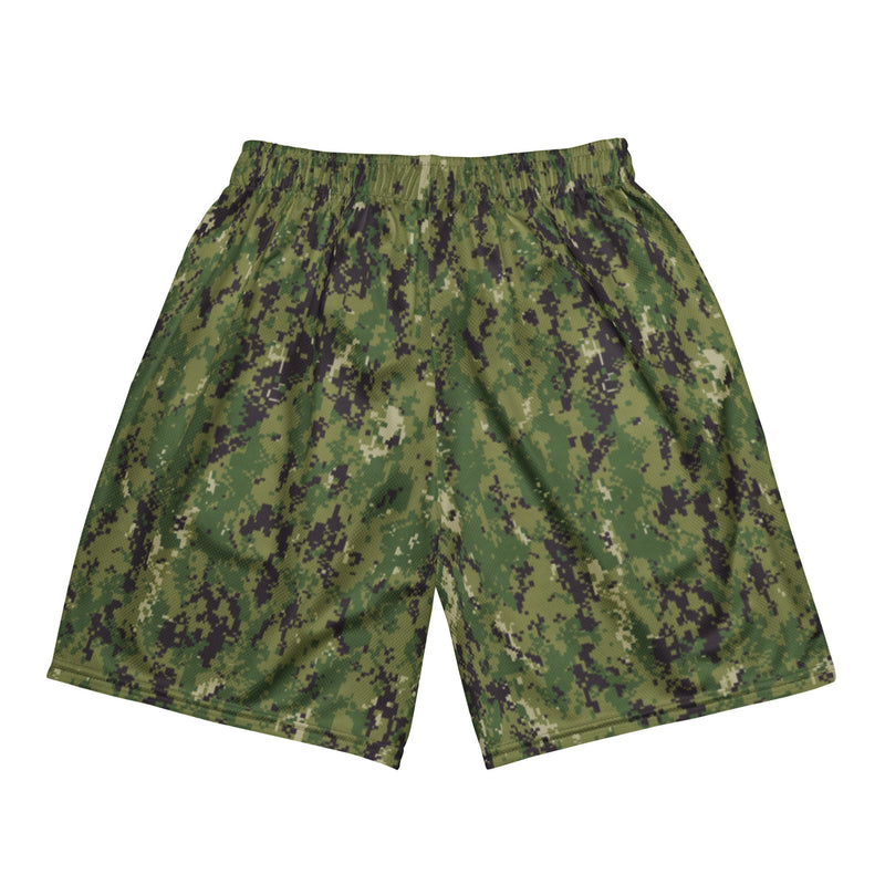 Digital Vertical Tropical Canopy CAMO Unisex Mesh Shorts