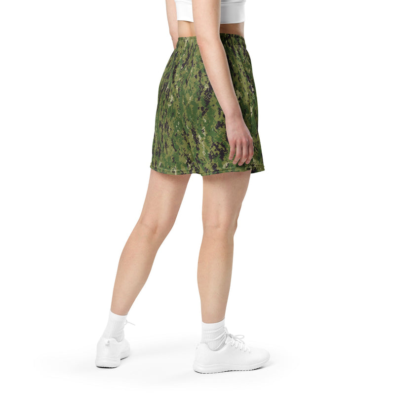Digital Vertical Tropical Canopy CAMO Unisex Mesh Shorts