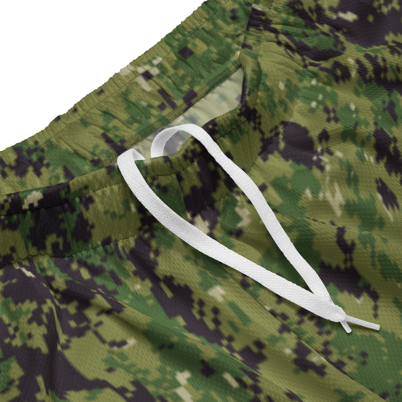 Digital Vertical Tropical Canopy CAMO Unisex Mesh Shorts