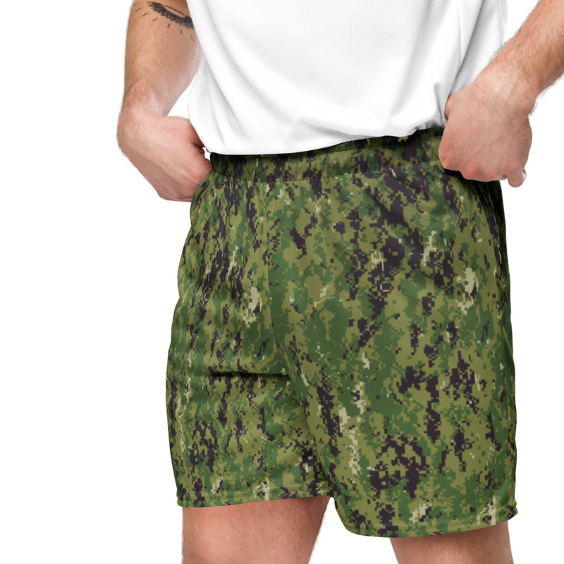 Digital Vertical Tropical Canopy CAMO Unisex Mesh Shorts