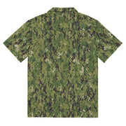 Digital Vertical Tropical Canopy CAMO Unisex Short-Sleeve Button Shirt - Button-Up