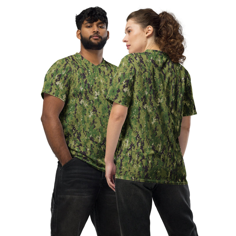 Digital Vertical Tropical Canopy CAMO Unisex Sports Jersey - 2XS