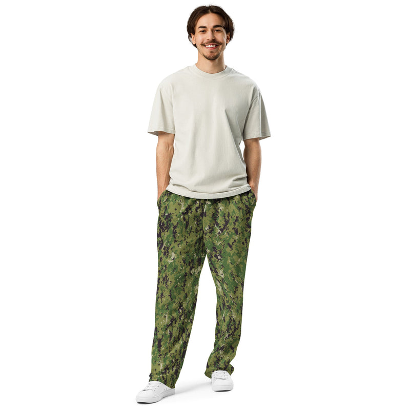 Digital Vertical Tropical Canopy CAMO Unisex Wide-Leg Joggers