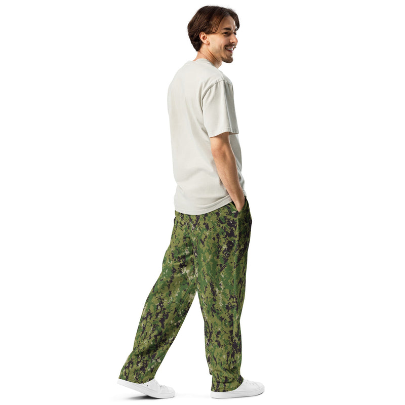 Digital Vertical Tropical Canopy CAMO Unisex Wide-Leg Joggers