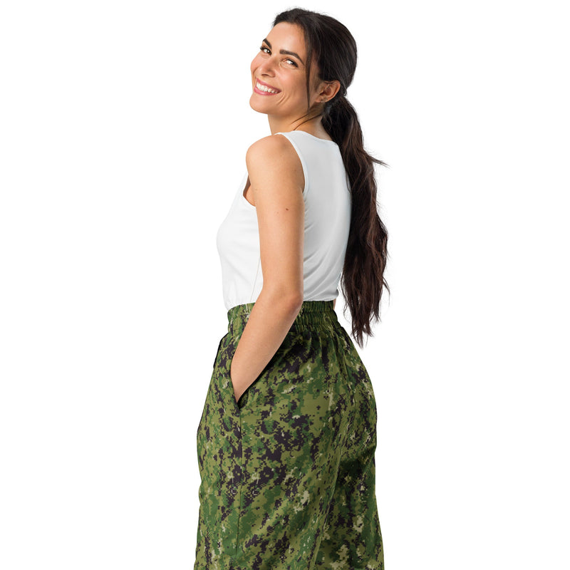Digital Vertical Tropical Canopy CAMO Unisex Wide-Leg Joggers