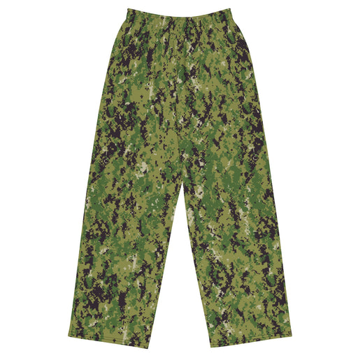 Digital Vertical Tropical Canopy CAMO Unisex Wide-Leg Leisure Pants - 2XS - Pant
