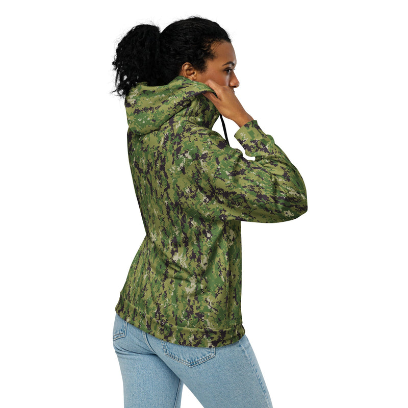 Digital Vertical Tropical Canopy CAMO Unisex Zip Hoodie