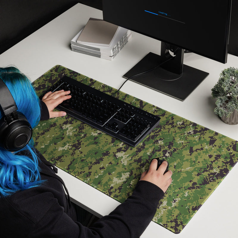 Digital Vertical Tropical Canopy CAMO Universal Large Desk Pad
