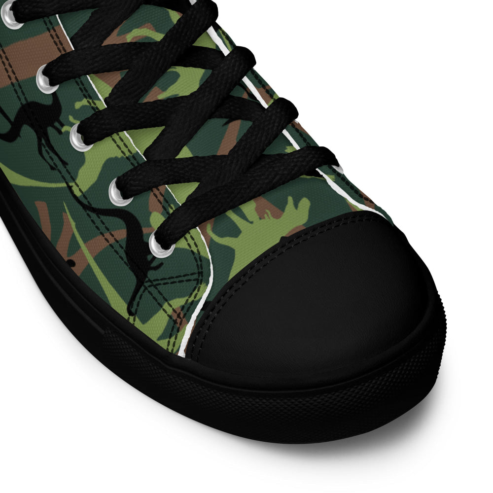 Dinosaur CAMO Men’s high top canvas shoes - Mens High Top Canvas Shoes