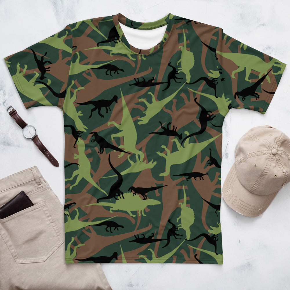 Dinosaur CAMO Men’s T-shirt - XS - Mens T-Shirt