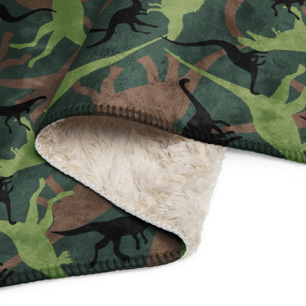 Dinosaur CAMO Sherpa blanket - Blanket